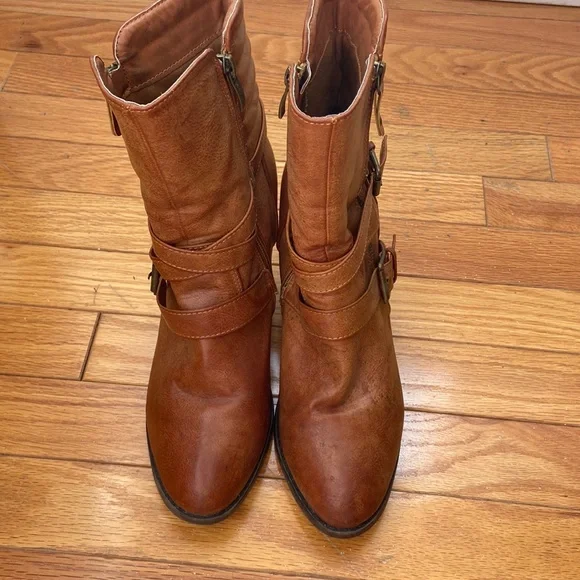 Brown Booties - Picture 1 of 6